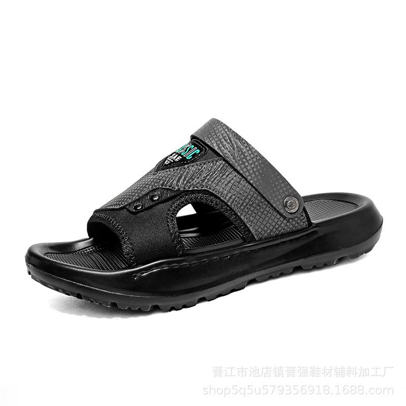 Sandals Men's New Summer Breathable Beach Shoes One Shoe Two Wear Men's Thick-soled Cool Slippers Casual Trendy Slippers