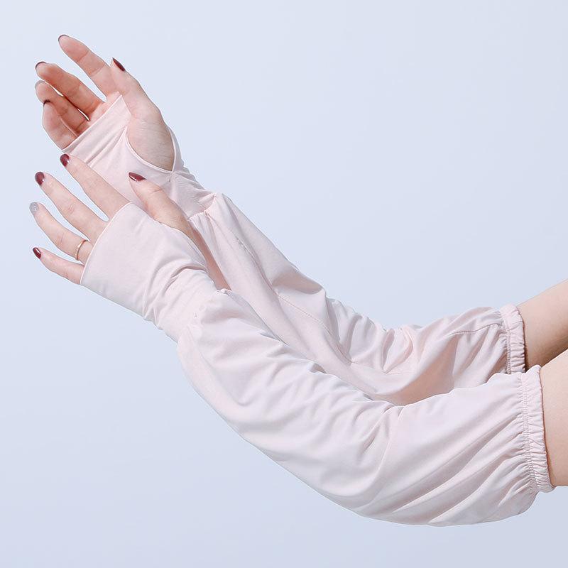 Sunscreen Sleeves Ice Sleeves Women's Spring and Summer Loose Thin UV Sleeves Arm Guard Gloves Ice Sleeves