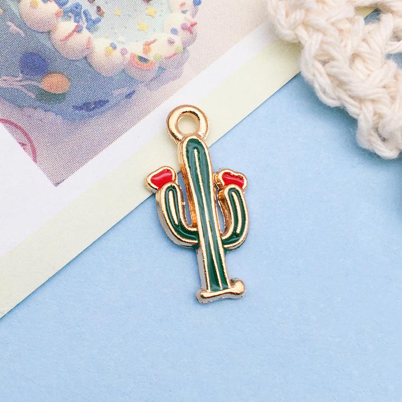 3D Fruit Drip Oil Alloy Pendants: Cherry, Watermelon, Grape Charms - Mixed 20K Gold