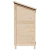 Garden Shed Natural 59 x 56 x 113.5 cm Solid Spruce Wood