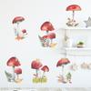 Cartoon Wall Stickers Fairy Forest Mushroom Plant Wall Sticker Decal Kids Room Nursery Art Mural for Home Bedroom Decoration
