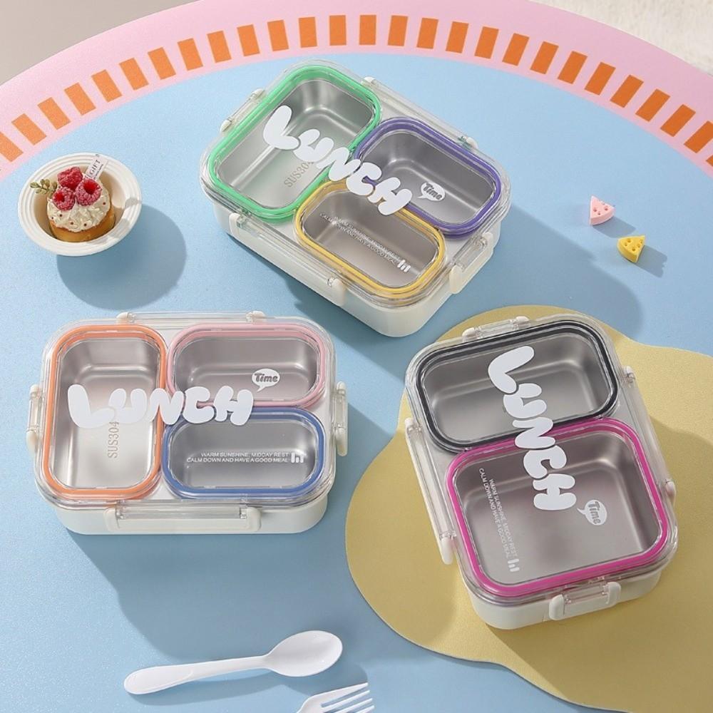 Food Grade Camping Food Container Divided Leakproof Storage Box Portable Lunch Box  Student Worker