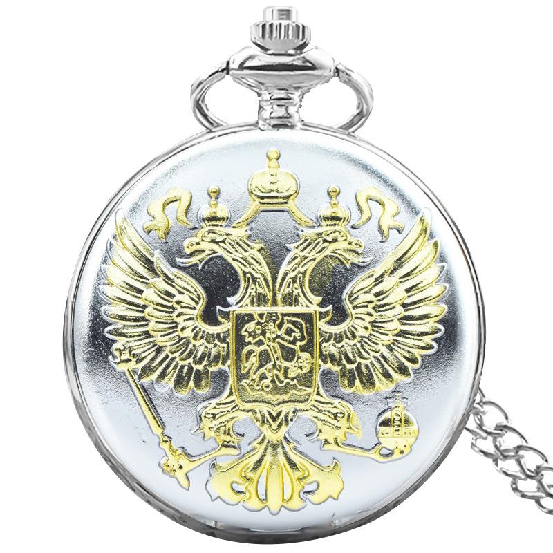 

Винтажные персонализированные карманные часы, карманные часы на цепочке для ношения на шее One Size серебряный