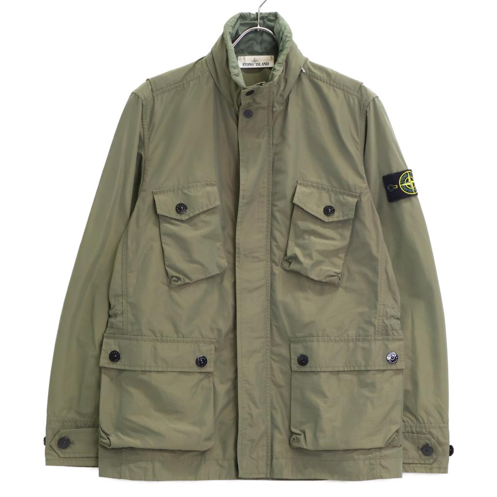 STONE ISLAND 741540922 Green 21 Stainless Steel Nylon Repsfield Jacket Jacket M khakiUsed
