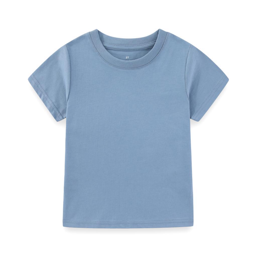KIDDIEZOOM Modisches und bequemes kurzärmeliges T-Shirt für Säuglinge und Kleinkinder, Jungen und Mädchen, 100 % reine Baumwolle, weiche Neugeborenenkleidung