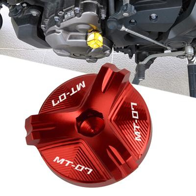 Motorcycle CNC Engine Oil Filler Cup Plug Cover Cap Screw For YAMAHA MT07 MT 07 2014 2015 2016 2017 2018