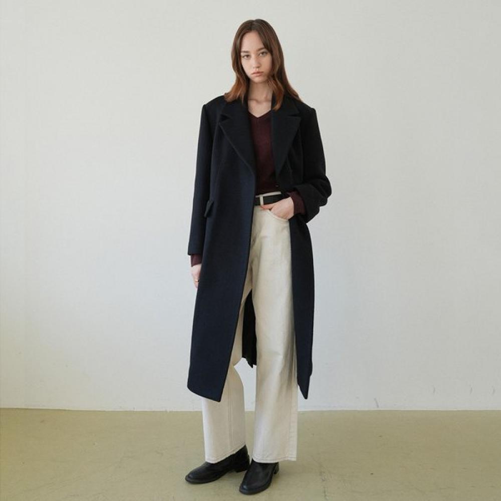 [wearing Jeong Chae Yeon] Hidden Button Maxi Coat New4wha24