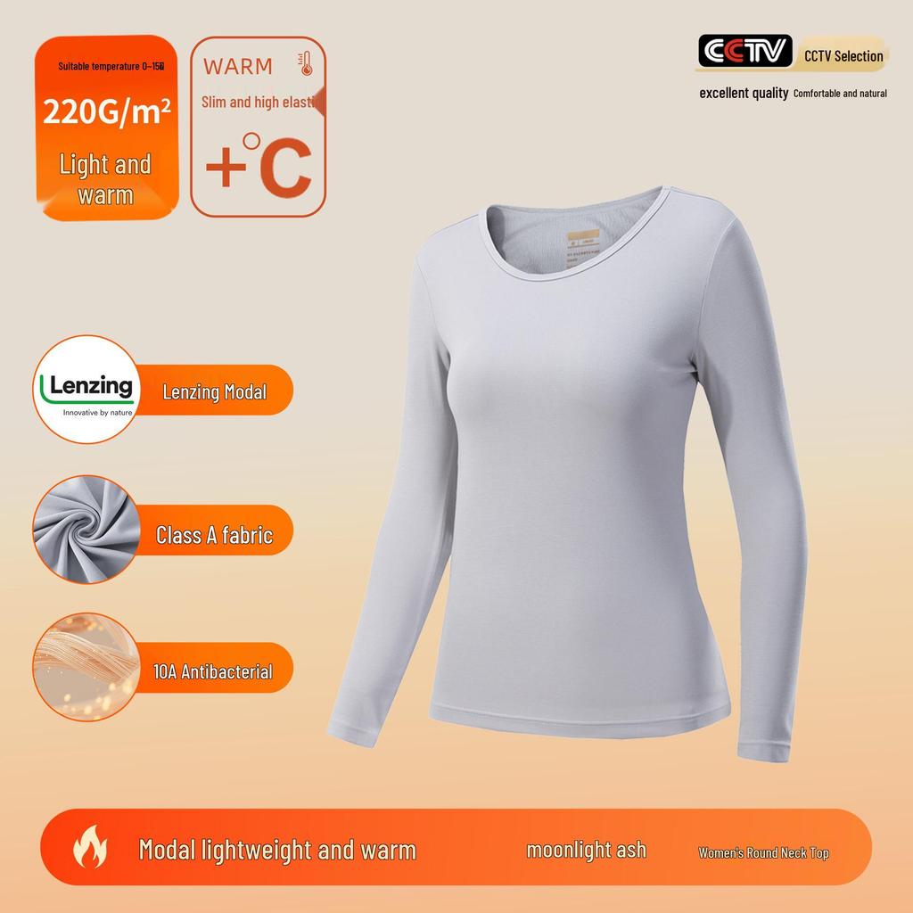 Class A Lenzing Modal 80-Count Warm Base Layer Set: Men's & Women's Autumn Heat-Generating Skinwear