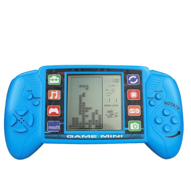 "Classic Large-Screen Retro Tetris Handheld Game Console for Kids"