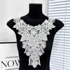 European And American Applique Bead Embroidery Handmade Bead Piece Embroidery Collar Flower Performance Clothing Dress Wedding Collar Decoration