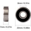 608 Rollerball Bearings Longboard Bearings Roller Bearings 8 PCS