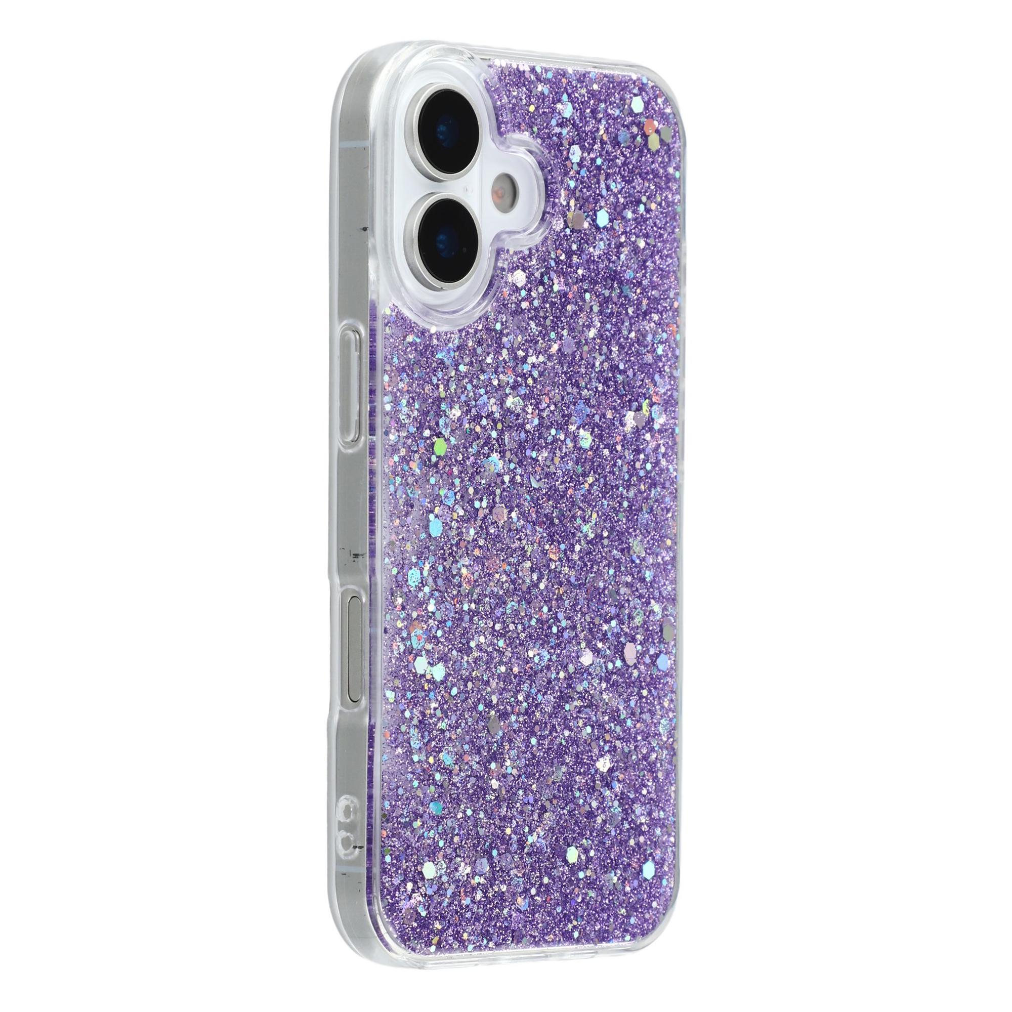 

For iPhone 17 Case Shockproof Soft TPU Phone Cover Glittery Design C