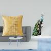 Elegant Peacock Cushion Cover Sculpture for Living Room Office Bedroom Dorm Car Tabletop Ornament
