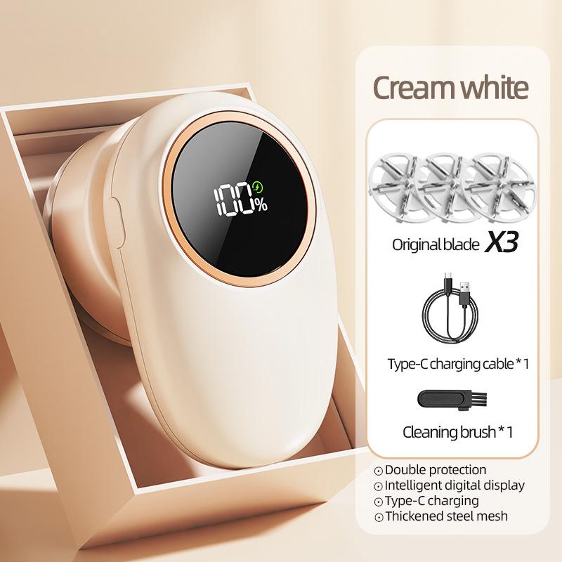 Wanshijin Smart Rechargeable Lint Remover – Portable De-pilling Device with Digital Display