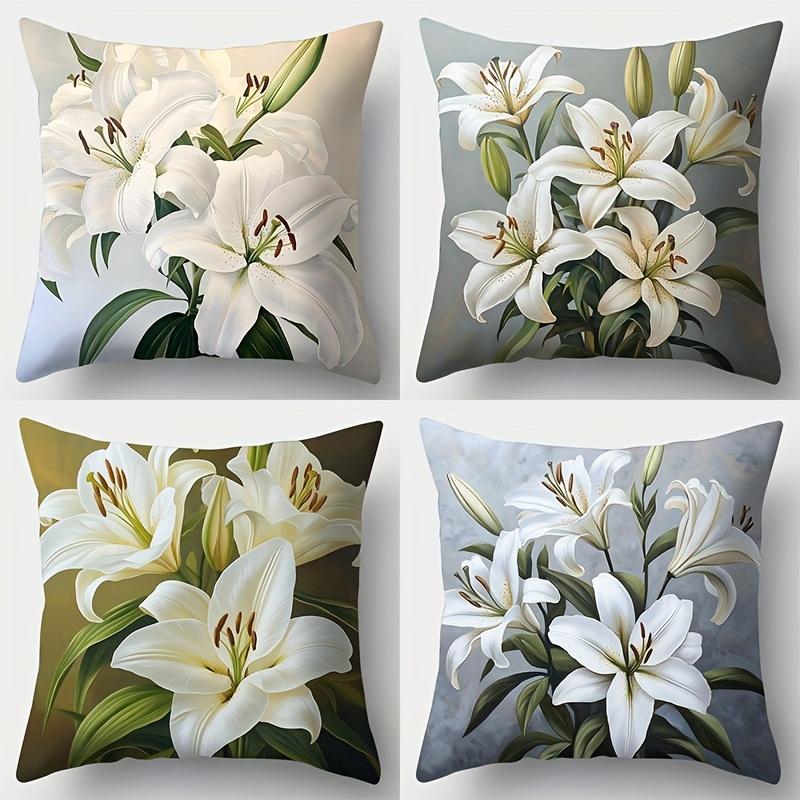 Pet Lover Style Pillow Covers, Watercolor Kitten & Puppy Cuddling Print Cushion Cases, Cozy Warm Home Decor Bedroom Living Room