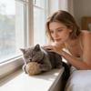 Premium Cats Ball Toy - Interactive Self-Entertaining Plush Toy For Cats' Mental & Physical Enrichment