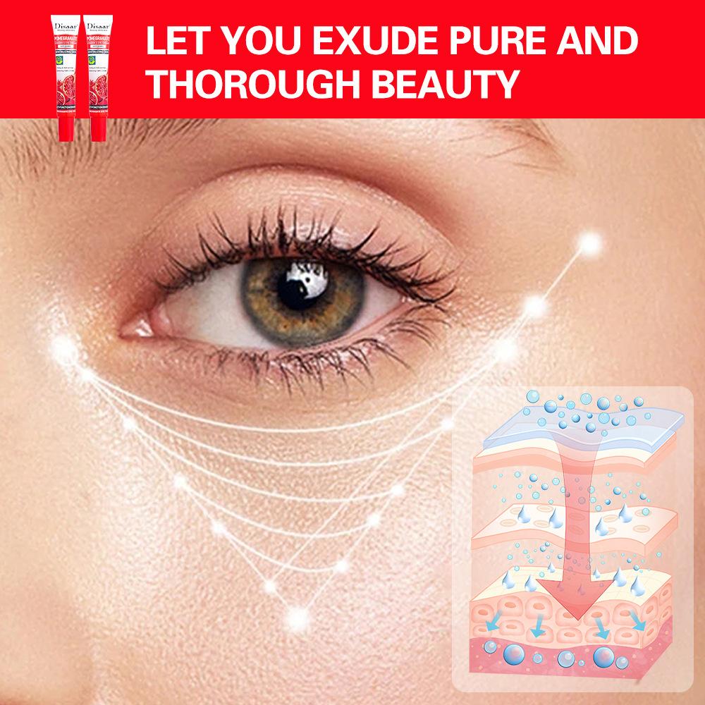 1ks Red Pomegranate VE Eye Cream 25g Eye Lifting Rozjasňující tón pleti Hydratační Zlepšující oční váčky a Zlepšující tmavé kruhy