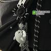 Pull String Shark Bite Keychain Cute Interactive Toy Lightweight Backpack Pendant for Student Daily Carry