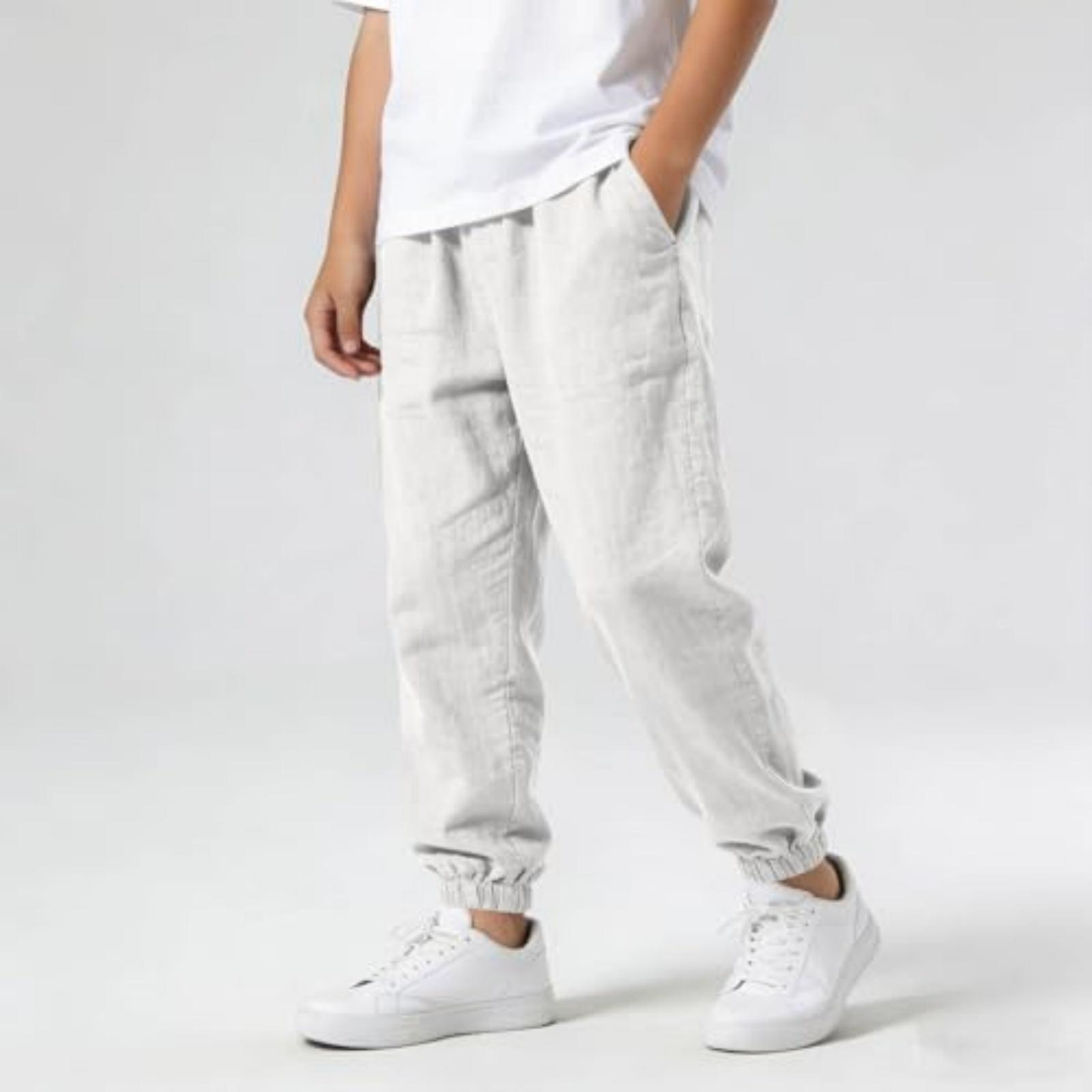 

Boys and Girls Casual Pants Fashion Sports Pants 170 білий