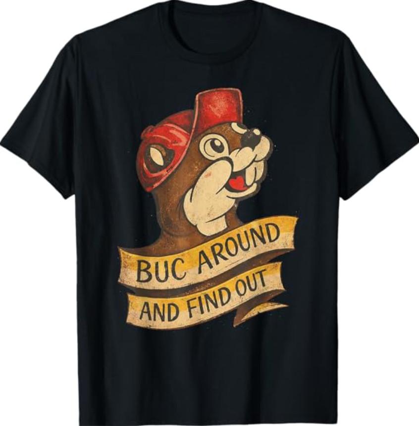 BUC Around and Find Out Vintage Funny T-Shirt S разноцветный