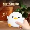 LED Night Light Cute Duck Rechargeable Cartoon Animals Decor Silicone Lamp for Children Kid Touch Sensor Timing USB for Birthday