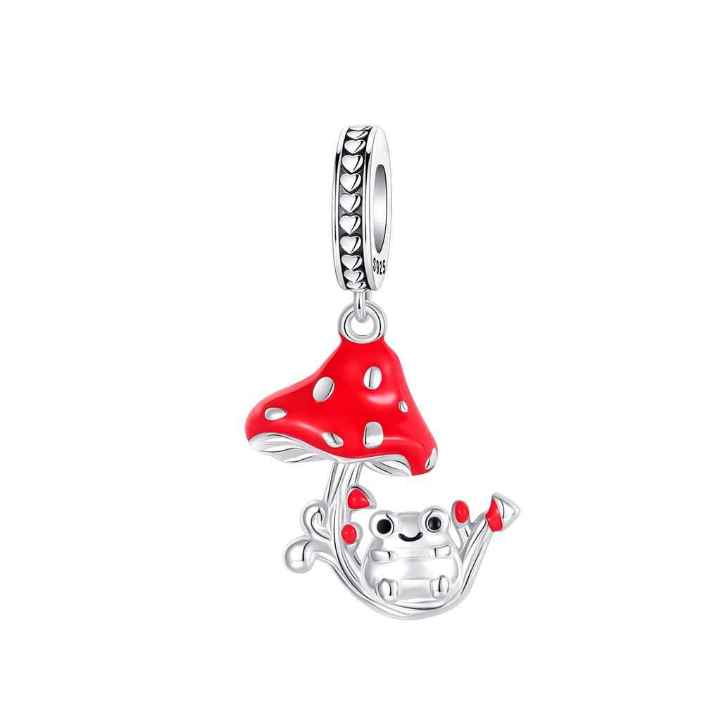 Mushroom Charms Bead Copper House Frog Snail Dangle Pendant Fit Bangle Bracelet Necklace Diy Jewelry