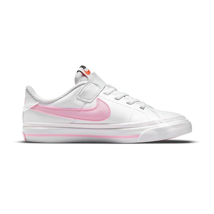 Nike Court Legacy PS White Pink Foam Kids Sneakers DA5381-109