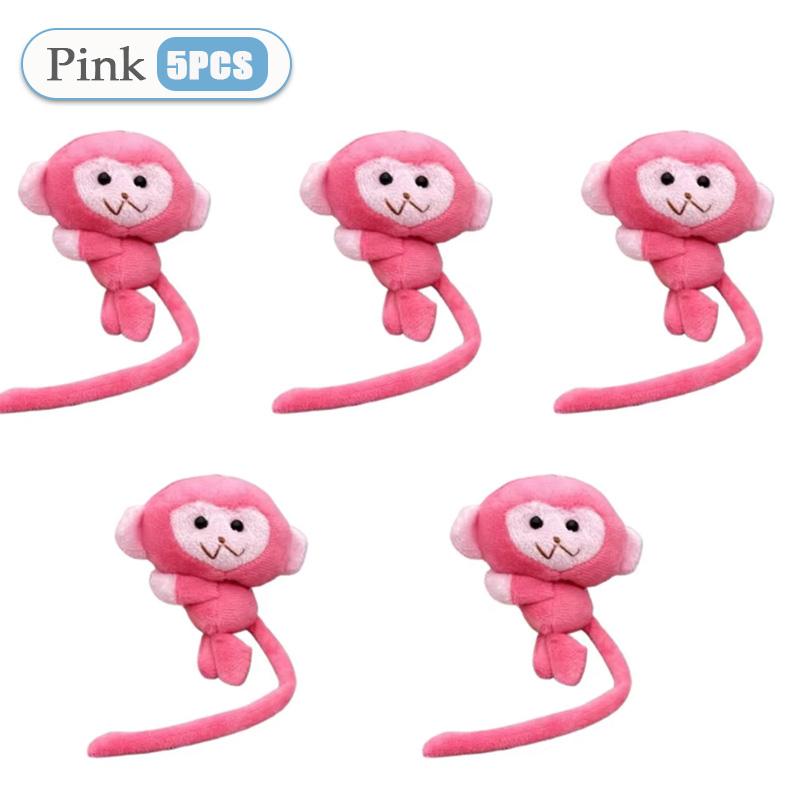 Cartoon Long Tailed Monkey Doll Key Chain Pendant DIY Plush Toy Doll Keychain Backpack Pendant Accessories Gift for Children