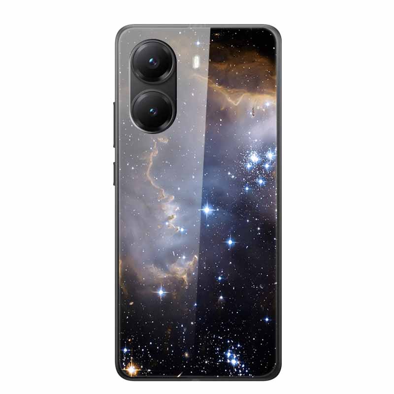 Tempered Glass Case For Xiaomi Poco X7 Pro Case Hard Glass Back Cover Soft TPU Bumper For Redmi Turbo 4 Phone Case X7Pro Turbo4