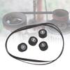 Cassette Deck Tape Recorder Belt Pulley Wheel Rubber Belts Set for RSCH404X 510X Double Card Combination Sound System