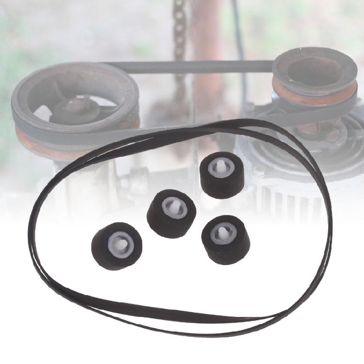 Cassette Deck Tape Recorder Belt Pulley Wheel Rubber Belts Set for RSCH404X 510X Double Card Combination Sound System