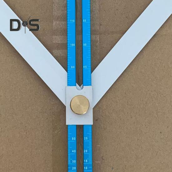 Eckwinkelsucher mit Skalen, hochpräzise, multifunktionale Diagonalwinkellehre aus Aluminiumlegierung, Winkelmesser, Winkelmesswerkzeuge für die Holzbearbeitung