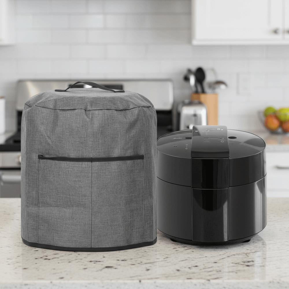Oxford Cloth Air Fryer Dust Cover Oil-resistant with Pocket Kitchen Pressure Cooker Cover Washable Reusable
