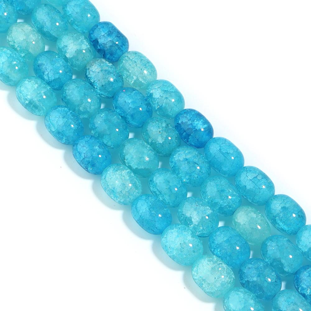 28pcs/lot 10x14mm Colorful Glass Beads Barrel Shape Loose Spacer Beads For Jewelry Making DIY Bracelet Necklace Accessories