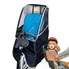 Waterproof Bike Back Seat Cover for Kids, Windproof Bicycle Rear Seat Rain Awning for Commuting Camping, Fishing