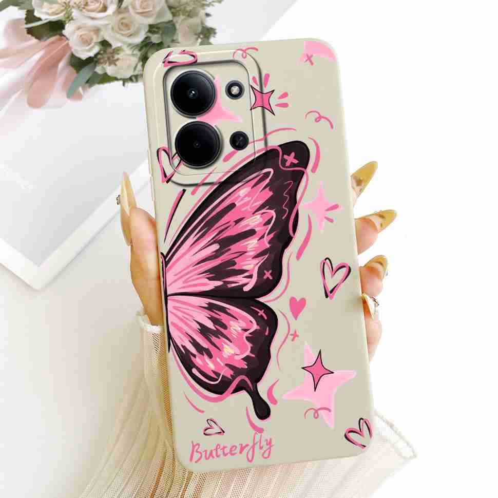 For Xiaomi Redmi 15C 4G Case Cute Couple Flower Cartoon Cover Phone Case For Xiaomi Redmi 15C Redmi15C 4G 5G Back Cover Capa