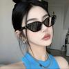 Retro Small Oval Frame Macaron Pattern Tendy Sunglasses Women Men Vintage