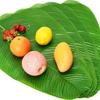 Tropical Faux Banana Leaf Large Drink Cup Coasters Fruits Plate  Home Garden Decor