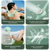 Two Speed Electric Shower Brush with Detachable Heads Electric Body Brush Back Scrubber with 4 Brush Heads Easy to Use