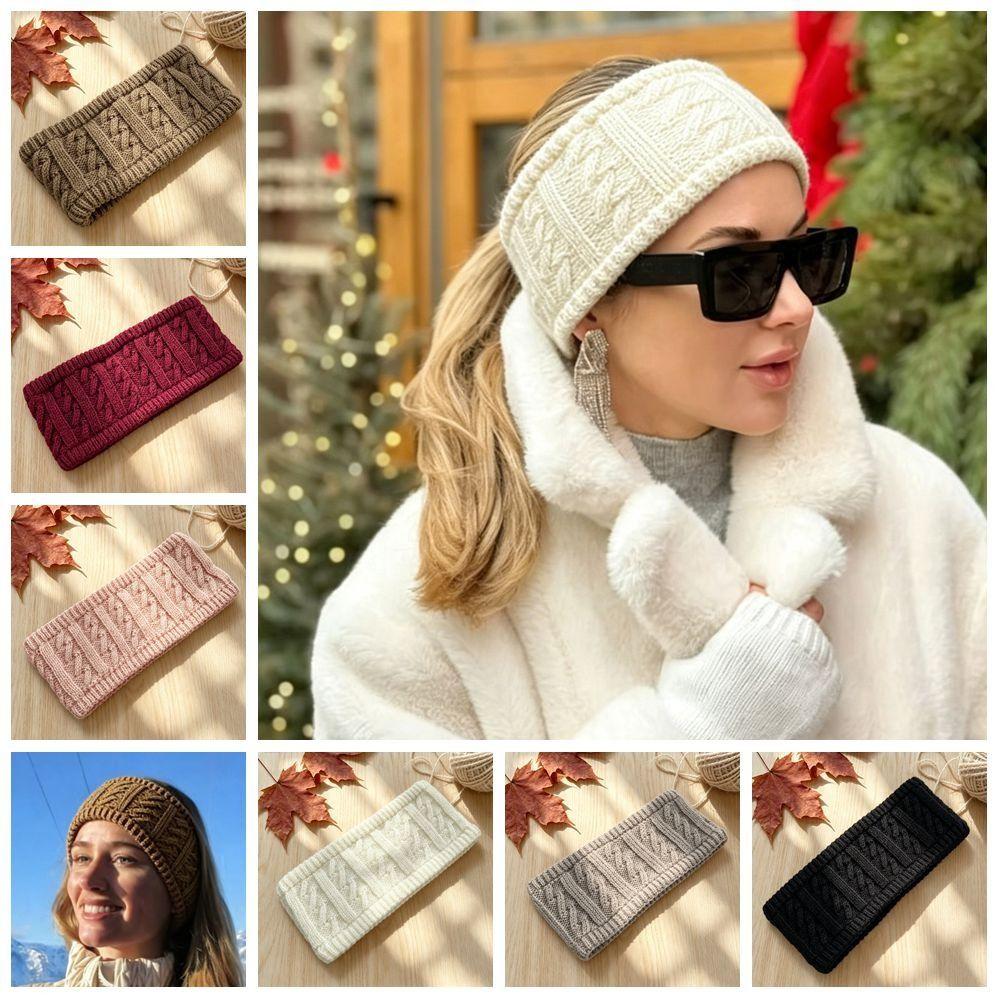 Stretch Fit Ear Warmer Headband Knitted Head Wrap Gifts Knitted Headband Hair Band