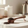Walnussholz Kaffee-Messlöffel Glatte Oberfläche Kaffeelöffel Gewürzmesslöffel Tee