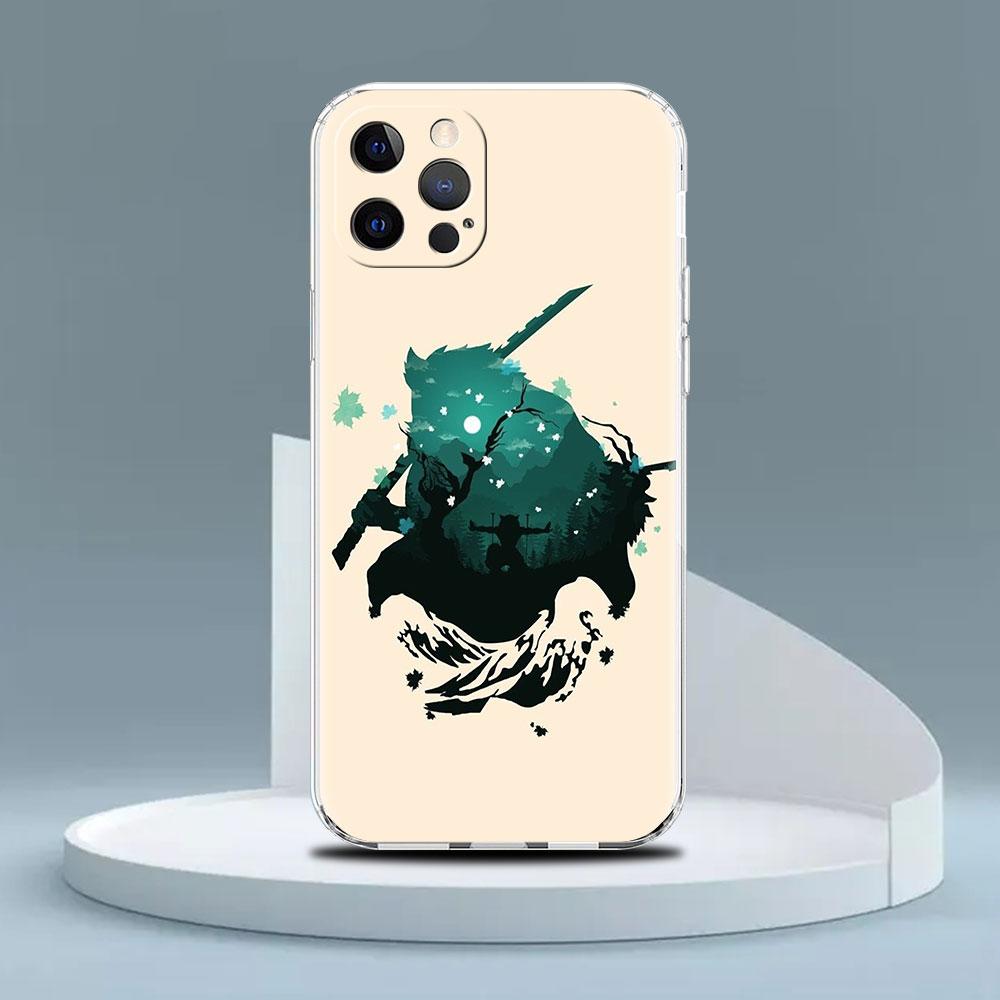 Clear Case For Apple iPhone 14 13 11 12 Pro 7 8 Plus XR X XS Max 6 6S 14Pro Silicone Phone Cover Demon Slayer Anime
