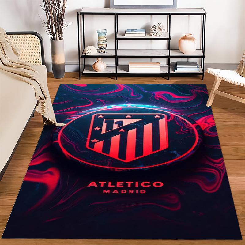Atletico Madrid Designed floor mat, suitable as a non-slip mat for the living room or bedroom sofa