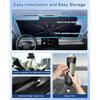 Helloleiboo [2025 Upgraded] Car Windshield Sun Shade Umbrella 61"X 34" Windshield Sun Shade Foldable 5-Layer Thickened Vinyl Coating Reflective