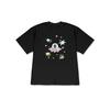 Graffiti Style T-shirt Cartoon Alien Printed Women's Comfortable Home Clothes Round Neck Unisex Fun Clothing