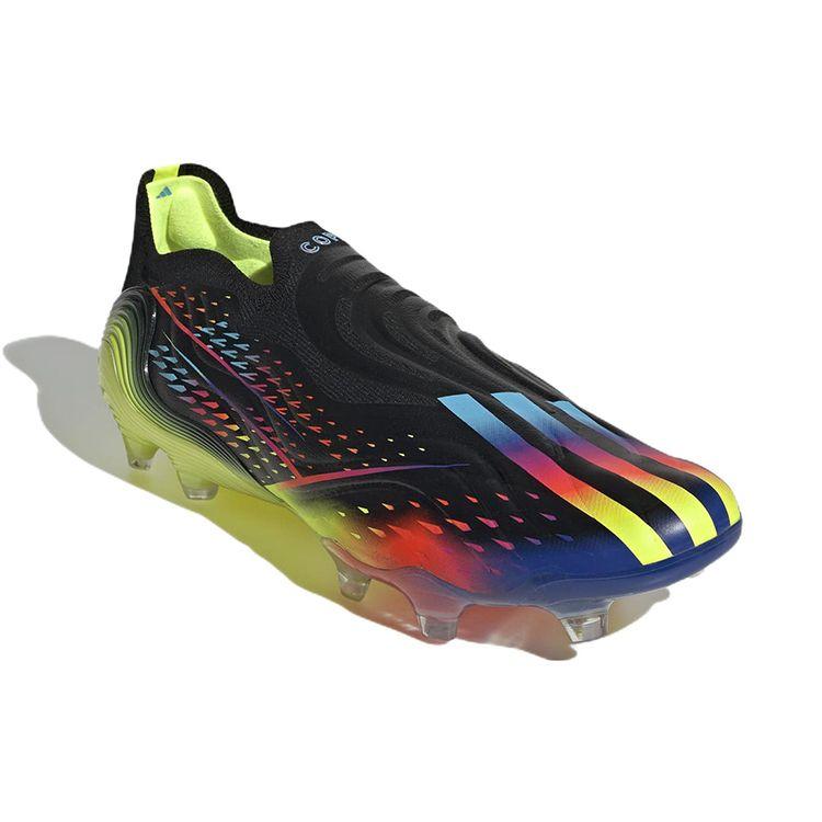 Adidas Copa Sense+ FG Al Rihla Pack - Schwarze Herren-Sneaker Core-Black Bright-Cyan Team-Solar-Yellow GW3610