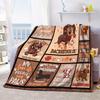 Dachshund Print Flannel Throw Blanket Contemporary Style Cozy Soft Polyester, Multi-Color Animal Theme with Playful Phrases