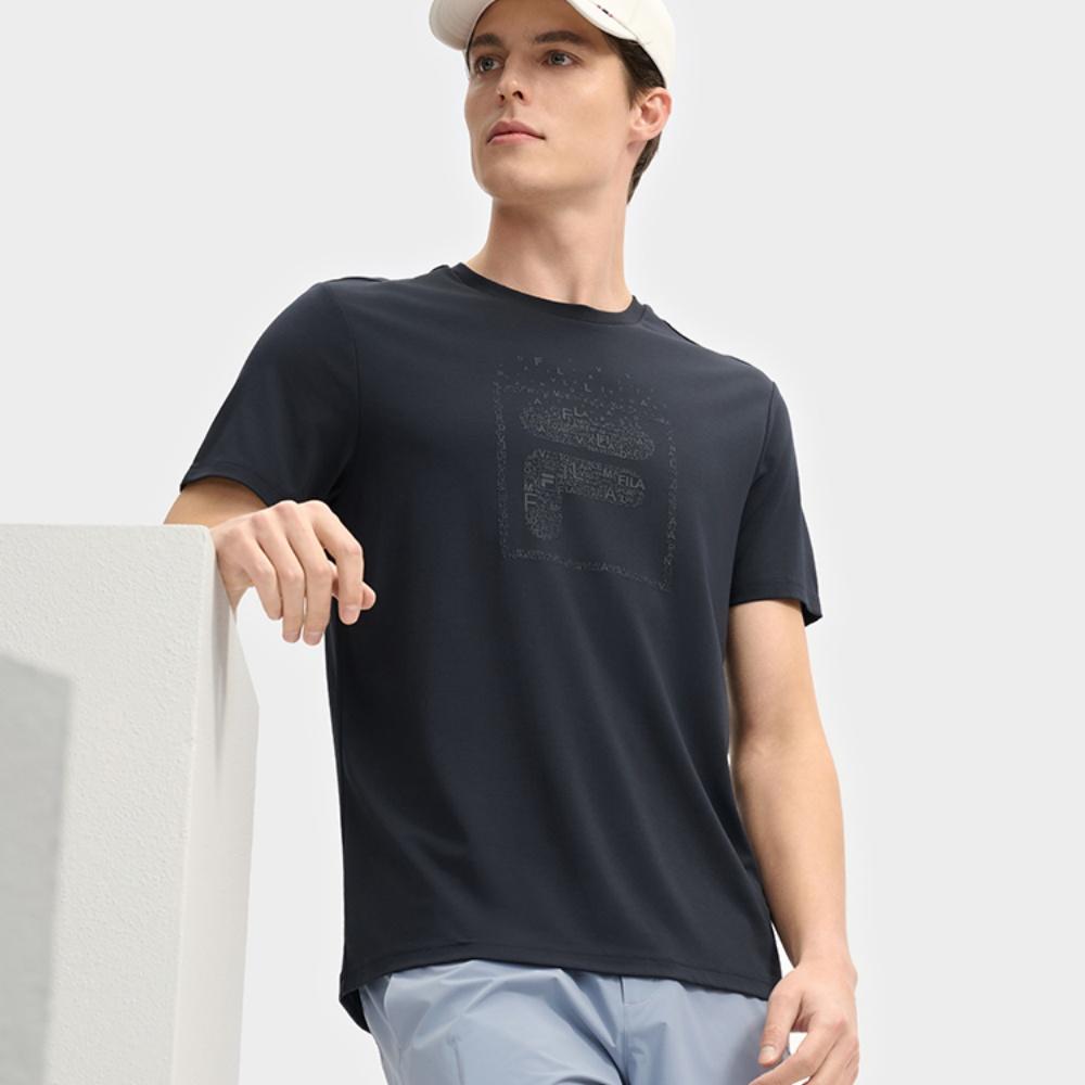 New FILA Lifestyle WHITE T Shirt Men's Legend Blue F11M523119FNV
