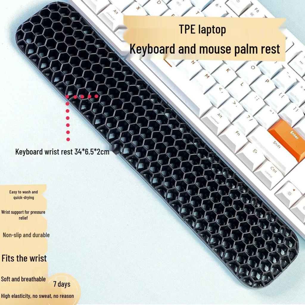 New Type Computer Keyboard & Mouse Pad with Soft, Non-Slip, Breathable Wrist Support