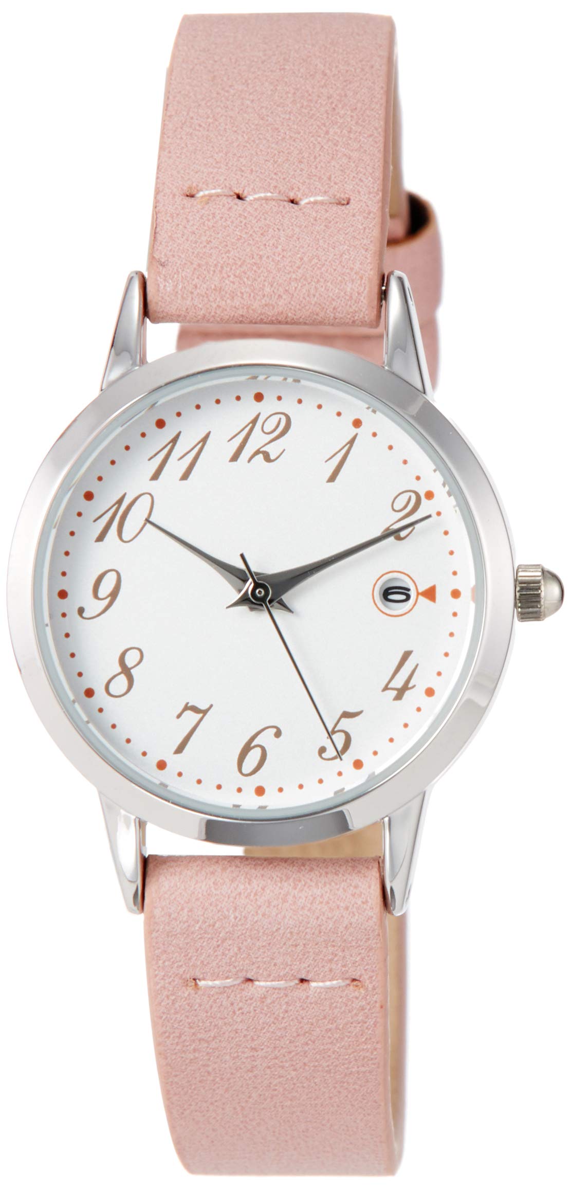 

[Fieldwork] Часы Field Work Analog Crane Date Display Leather Remesh FSC150-4 Womens Pink